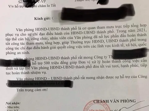 Bình Dương: TP.Thuận An sẽ trả lại 500 triệu đồng 'xin' doanh nghiệp