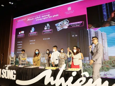 Khách hàng dự án Imperia Smart City trúng căn hộ hơn 1,2 tỷ đồng