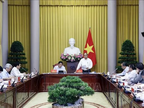 Chủ tịch nước làm việc với Thường trực Ban Chỉ đạo Đề án xây dựng Nhà nước pháp quyền