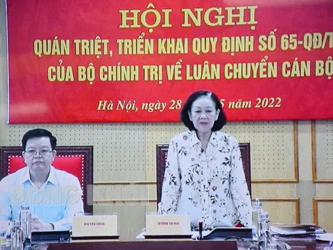 Quán triệt, triển khai Quy định số 65-QĐ/TW của Bộ Chính trị 'Về luân chuyển cán bộ'