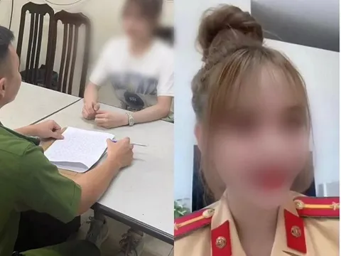 Xử phạt nữ chủ tiệm tóc mặc trang phục CSGT quay clip đăng Tiktok câu like