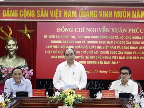 Chủ tịch nước làm việc với Đảng đoàn Hội Luật gia và Liên đoàn Luật sư Việt Nam