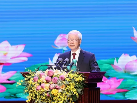 Diễn văn của Tổng Bí thư Nguyễn Phú Trọng tại Lễ kỷ niệm 60 năm Ngày thiết lập quan hệ ngoại giao và 45 năm Ngày ký Hiệp ước Hữu nghị và hợp tác Việt Nam-Lào