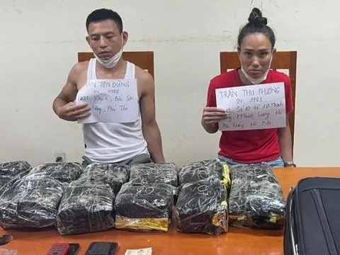 Bắt quả tang 2 đối tượng vận chuyển hơn 10kg ma tuý