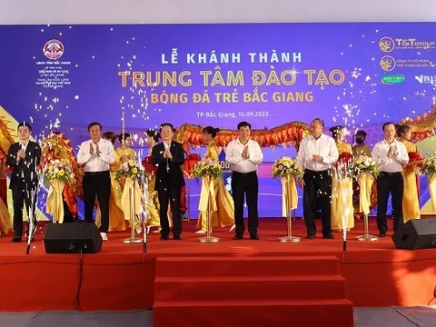 Hanoi FC khánh thành Trung tâm đào tạo bóng đá trẻ Bắc Giang