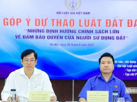 Hội thảo: Những chính sách lớn đảm bảo quyền của người sử dụng đất