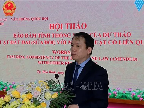 Bảo đảm tính thống nhất của dự thảo Luật Đất đai (sửa đổi) với một số luật liên quan