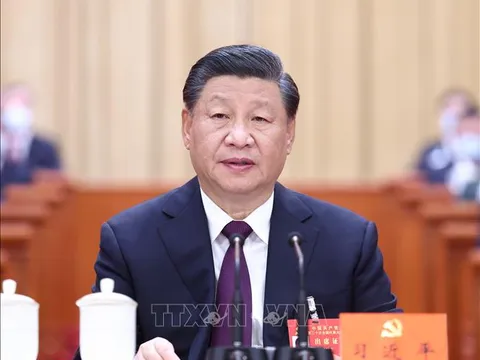 Tổng Bí thư Nguyễn Phú Trọng gửi điện chúc mừng Tổng Bí thư Trung Quốc Tập Cận Bình tái cử