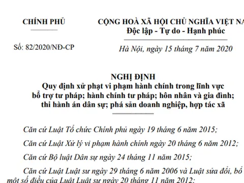 Đề xuất sửa quy định xử phạt vi phạm hành chính lĩnh vực tư pháp