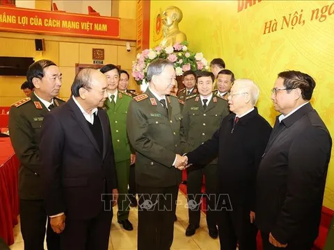 Tổng Bí thư Nguyễn Phú Trọng dự Hội nghị Đảng ủy Công an Trung ương