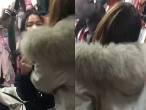 Hà Nội: Xác minh clip cô gái bị người bán hàng tát ở chợ Nhà Xanh