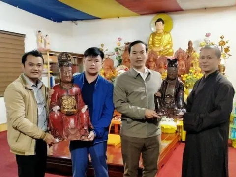 Bắt giữ các đối tượng trộm nhiều pho tượng trong chùa ở Thanh Hoá