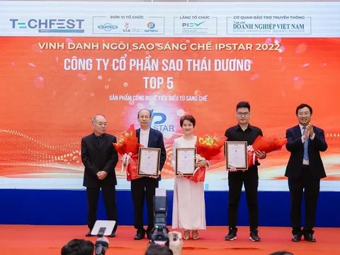 Sao Thái Dương Vinh dự nhận 2 giải thưởng Ngôi sao sáng chế 2022