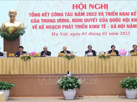 Tổng Bí thư dự Hội nghị triển khai Kế hoạch phát triển kinh tế-xã hội năm 2023