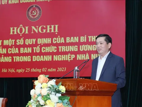 Quán triệt triển khai một số quy định về tổ chức đảng trong doanh nghiệp nhà nước