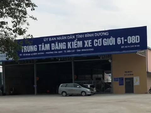 Bình Dương: Bắt tạm giam hai phó giám đốc Trung tâm Đăng kiểm 61-08D