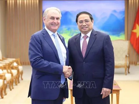 Thủ tướng Phạm Minh Chính tiếp Bộ trưởng Bộ Thương mại và Du lịch Australia