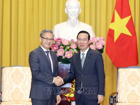 Chủ tịch nước Võ Văn Thưởng tiếp Trưởng Ban Đối ngoại Trung ương Lào