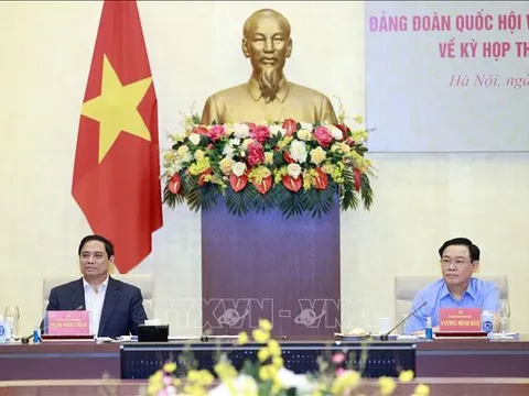 Đảng đoàn Quốc hội và Ban Cán sự Đảng Chính phủ họp chuẩn bị cho Kỳ họp thứ 5, Quốc hội khóa XV