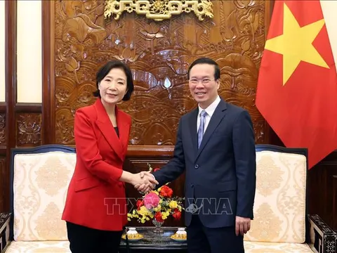 Chủ tịch nước Võ Văn Thưởng tiếp Đại sứ Hàn Quốc