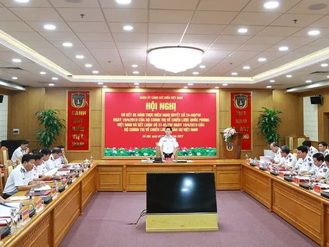 Đảng ủy Cảnh sát biển sơ kết 5 năm thực hiện Nghị quyết 24 và Kết luận 31 của Bộ Chính trị