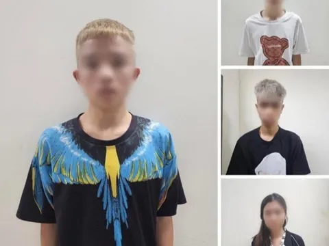 Bắt nhóm thanh thiếu niên mang hung khí đi cướp tài sản ở Hà Nội