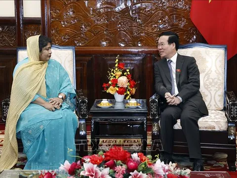 Chủ tịch nước Võ Văn Thưởng tiếp Đại sứ Bangladesh