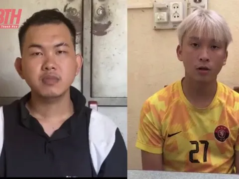 Thanh Hoá: Bắt 2 đối tượng đột nhập vào cửa hàng thời trang để trộm cắp tài sản