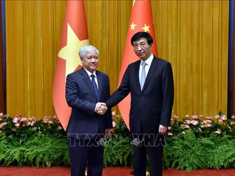 Chủ tịch Ủy ban Trung ương MTTQ Việt Nam gửi thư chúc mừng Chủ tịch Chính hiệp Toàn quốc Trung Quốc