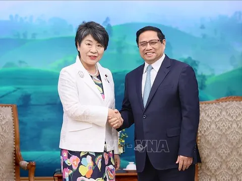 Thủ tướng Phạm Minh Chính tiếp Bộ trưởng Ngoại giao Nhật Bản
