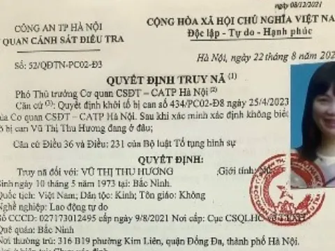 Truy nã đối tượng giả Phó tổng giám đốc Tập đoàn chiếm đoạt hơn 32 tỷ đồng
