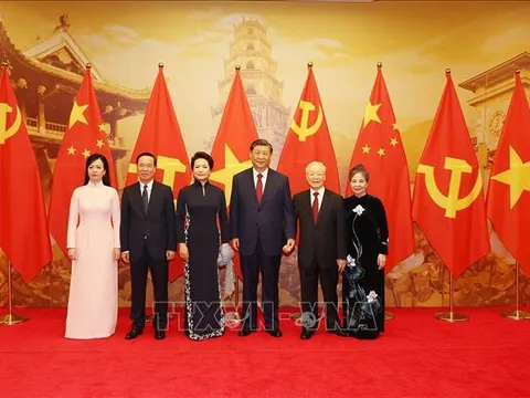 Chiêu đãi trọng thể chào mừng Tổng Bí thư, Chủ tịch nước Trung Quốc Tập Cận Bình và Phu nhân