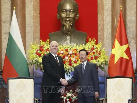 Chủ tịch nước Võ Văn Thưởng tiếp Chủ tịch Quốc hội Bulgaria