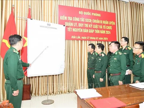 Bộ Quốc phòng kiểm tra công tác sẵn sàng chiến đấu ở Đắk Lắk