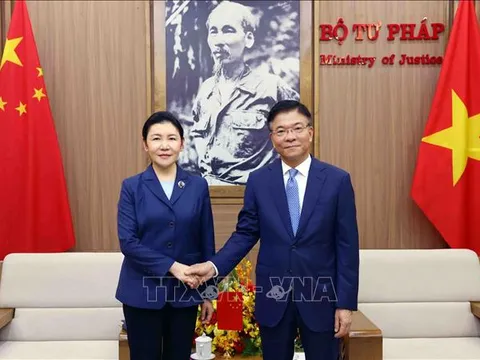 Việt Nam, Trung Quốc thúc đẩy hợp tác về pháp luật và tư pháp