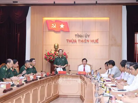Đại tướng Phan Văn Giang làm việc tại tỉnh Thừa Thiên - Huế