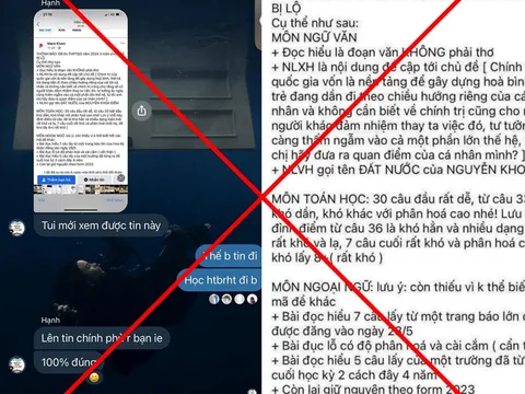 Bộ Công an đang xác minh đối tượng đăng tin sai sự thật về việc lộ đề thi THPT 2024