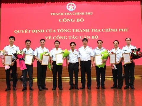 Thanh tra Chính phủ công bố 7 quyết định điều động, bổ nhiệm nhân sự quản lý