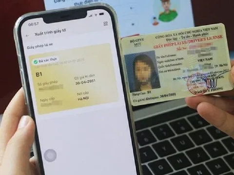 Từ 1/7, người dân được xuất trình giấy phép lái xe qua VNeID