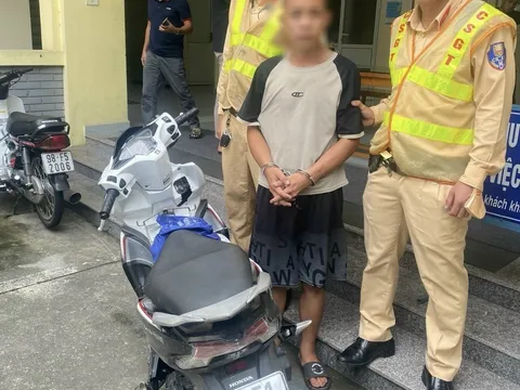 Bắt đối tượng trộm cắp xe máy ở Tuyên Quang mang xuống Hà Nội tiêu thụ