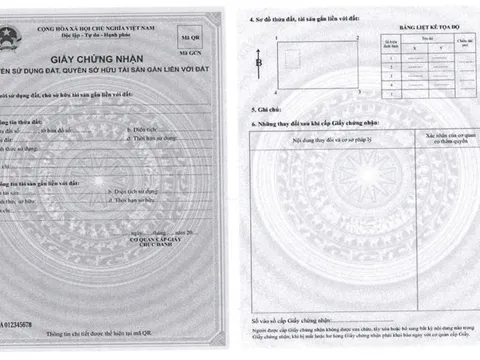 Quy định về mẫu 'Sổ hồng' mới