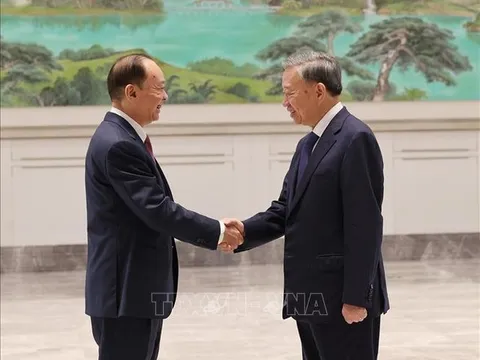 Tổng Bí thư, Chủ tịch nước Tô Lâm hội kiến Ủy viên Bộ Chính trị, Bí thư Tỉnh ủy Quảng Đông