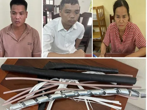 Bắt nhóm đối tượng trộm dây cáp điện bán phế liệu được hơn 1,2 tỷ đồng