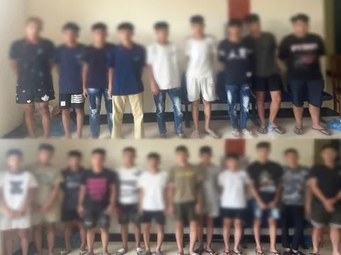 Tạm giữ 16 đối tượng mang hung khí đuổi đánh nhau, gây rối trật tự công cộng