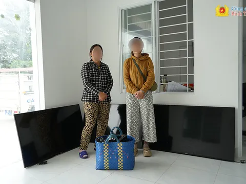 Bắt giữ 2 chị em ruột đột nhập hàng loạt trường mẫu giáo để trộm tivi, máy tính