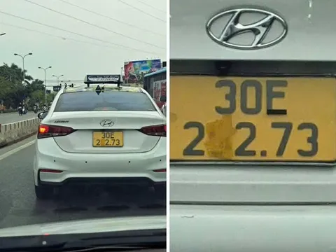 Xử phạt người điều khiển ô tô dùng băng dính che biển kiểm soát