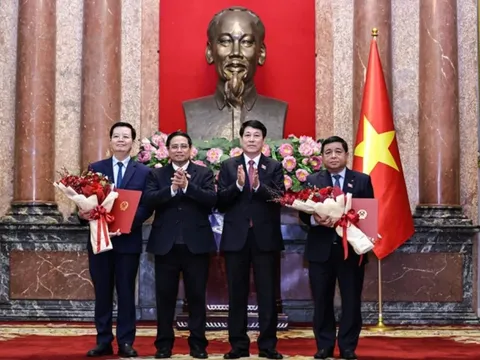 Chủ tịch nước trao quyết định bổ nhiệm các Phó Thủ tướng và Bộ trưởng nhiệm kỳ 2021-2026