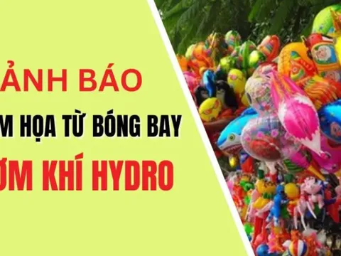Cảnh báo nguy cơ cháy nổ từ việc sử dụng bóng bay bơm khí Hydro