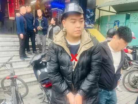 Bắt đối tượng trộm cắp xe mô-tô tại cửa hàng sửa chữa xe máy