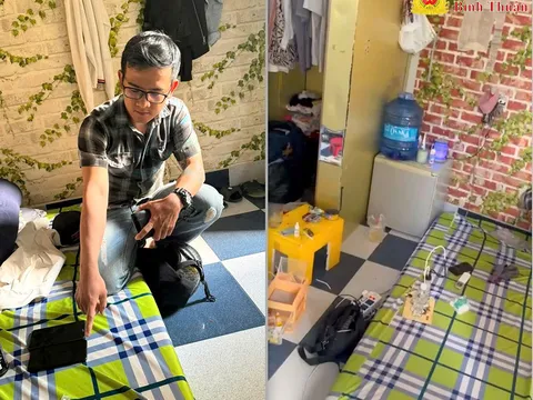 Bắt quả tang nhóm đối tượng tàng trữ, sử dụng ma túy trong phòng trọ